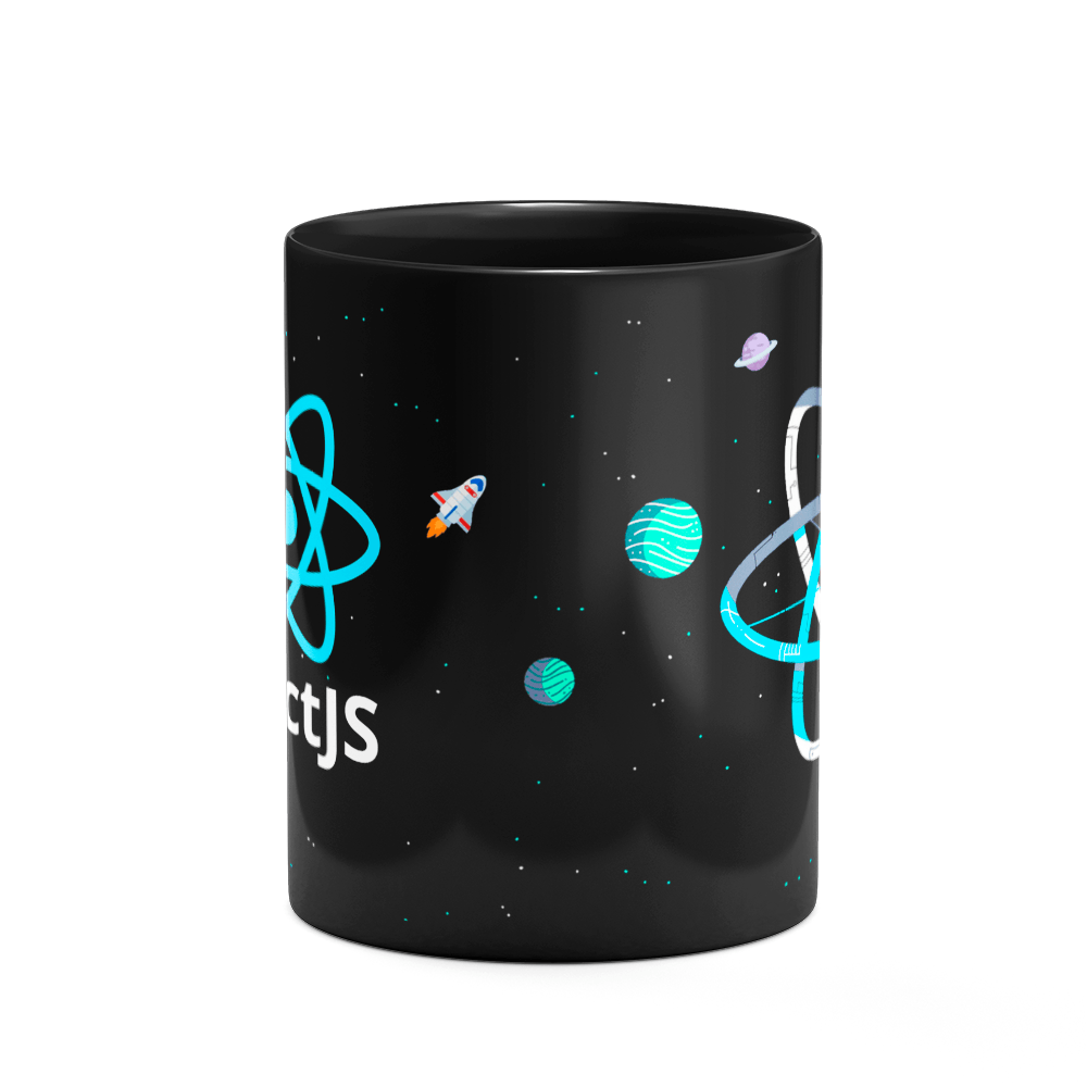 Caneca Dev ReactJS - Dark B-black - 3