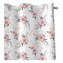 Ver imagem 3 de Kit Cortina Infantil Flores Rosa + 3 Capas Almofada 2,6x1,5m