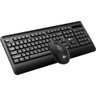 Kit Teclado e Mouse Lecoo Kw202 sem Fio Preto - 3