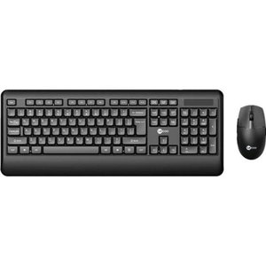 Kit Teclado e Mouse Lecoo Kw202 sem Fio Preto