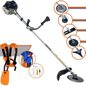 Roçadeira Profissional Anmax Cg430b À Gasolina 43cc 1,7hp Multifuncional 5 Opções de Corte