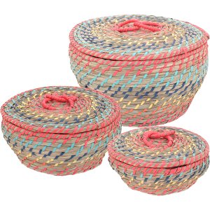NYANGA CESTA FIBRA COLOR 3PÇ