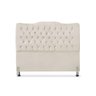 Cabeceira de Cama Box Queen 160cm Dunas - Veludo Bege Claro - 3
