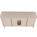 Ver mais imagens de Aparador Buffet para Sala de Jantar 4 Portas 180cm Orgânico Industrial Bessa B02 Off White