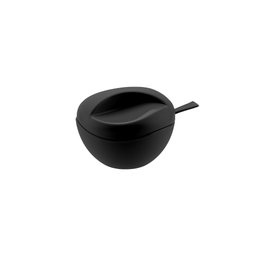 Açucareiro com Tampa e Colher Porta Açucar Preto - 1