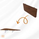 Ver imagem 2 de Transforme Seu Espaço: Mesa Retrátil Amadeirada 66x35x1,5 – Perfeita para Cozinhas e Escritórios!