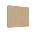 Ver imagem 1 de Armário Aéreo Domus 120cm 3 Portas MDF Porta de Bater Amadeirado Luciane Móveis