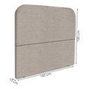 Ver imagem 3 de Cabeceira Queen 160 Cm com Frame Alana Boucle Bege Escuro Artte