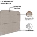 Ver imagem 5 de Cabeceira Queen 160 Cm com Frame Alana Boucle Bege Escuro Artte