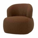 Ver imagem 1 de Poltrona Balloon com Base Fixa em Linho Terra Cota 73 Cm - 67612