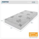 Ver imagem 2 de Colchão Solteiro Andes Bordado Branco Espuma D20 78x188x12cm
