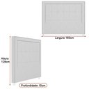 Ver imagem 2 de Cabeceira para Cama Box Queen 160cm Wellbe Linho Cinza - Sallar Home