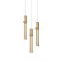 Ver imagem 2 de Lustre Pendente Astraled Nyla Pt-9144 Dourado LED Bivolt