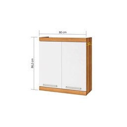 Cozinha Completa Burguesa Premium 4 Peças (2 Armários + 2 Balcões) C4P14 Freijó/Branco - Nesher - 7