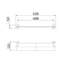 Ver imagem 3 de Prateleira Acrílica Square 9000 Cromado Docol