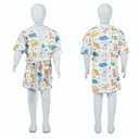 Ver imagem 1 de Roupão de Banho Infantil de 4 a 10 Anos Dinossauros - M - 6 a 8 Anos