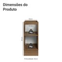 Ver imagem 2 de Balcão de Cozinha 35 cm 1 Porta (sem Tampo) Rustic/Cinza Agata Madesa