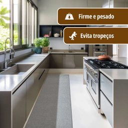 2 Tapete Passadeira Cozinha Antiderrapante Nt Cz 46x180 - 4