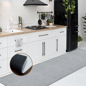 2 Tapete Passadeira Cozinha Antiderrapante Nt Cz 46x180