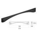 Ver imagem 3 de Kit 10 Puxadores Alça Elegante para Móveis Luce 19,2cm Preto Bigfer Portas