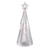 Mini Árvore De Natal de Vidro Cone com Luz de LED 24cm - 1
