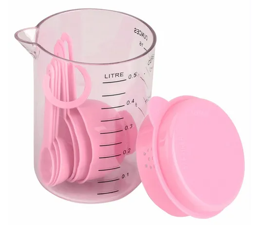 Kit 7 Peças Copo De Colher De Medição De Plástico ART HOUSE - 1