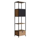 Ver imagem 1 de Estante 02 Portas New Vermont e Preto 180 cm - D’Rossi