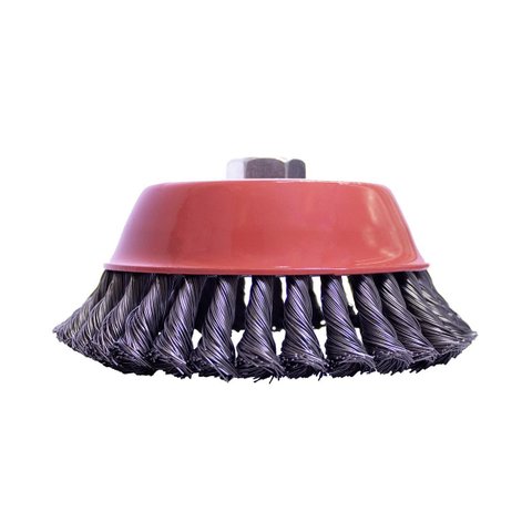 Escova Copo Trançada Aeme 6 Pol (150mm) Rosca M14