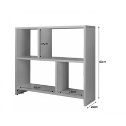Rack Nicho Aparador Sala Quarto Escritório Mdf Preto - 3