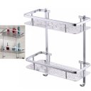 Ver imagem 1 de Porta Shampoo Condicionador Sabonete Organizador Aluminio Box Resistente Multiuso Banheiro Banho Chu