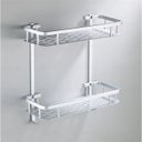 Ver imagem 6 de Porta Shampoo Condicionador Sabonete Organizador Aluminio Box Resistente Multiuso Banheiro Banho Chu