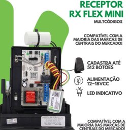 Kit 3 Receptores Portão Universal Rx Flex Mini - 3