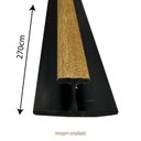 Ver imagem 3 de Perfil Tubular Final Tipo H Nogueira para Parede Leve 270cm Formaco Decor