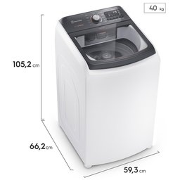 Lavadora de Roupas Electrolux LEC14 Premium Care com Cesto Inox, JeteClean e Time Control Branca 14k - 10