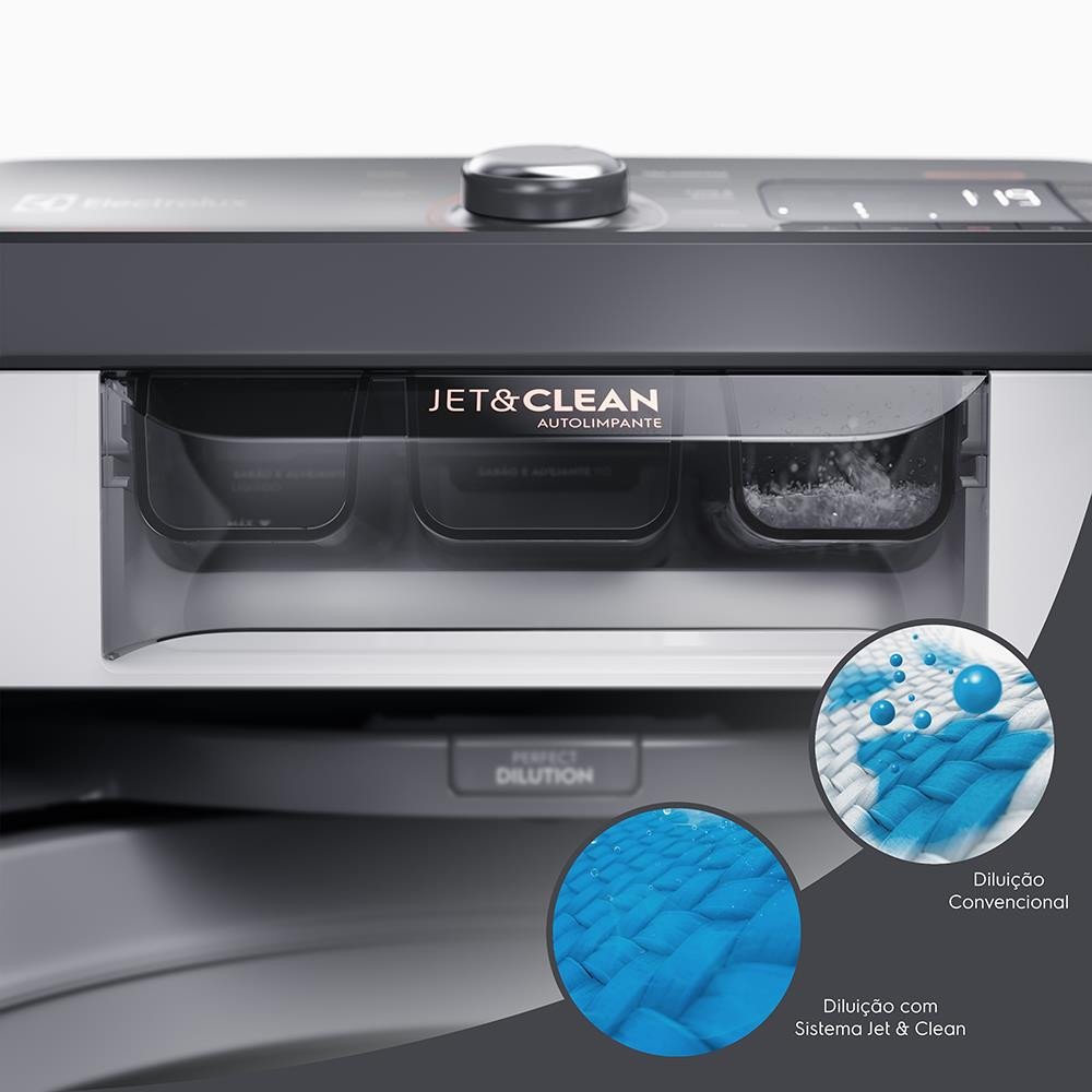 Lavadora de Roupas Electrolux LEC14 Premium Care com Cesto Inox, JeteClean e Time Control Branca 14k - 8