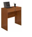 Ver imagem 1 de Escrivaninha/mesa Para Notebook 1 Gaveta Com Chave Andorinha Candian Branco - Jcm Movelaria Marrom