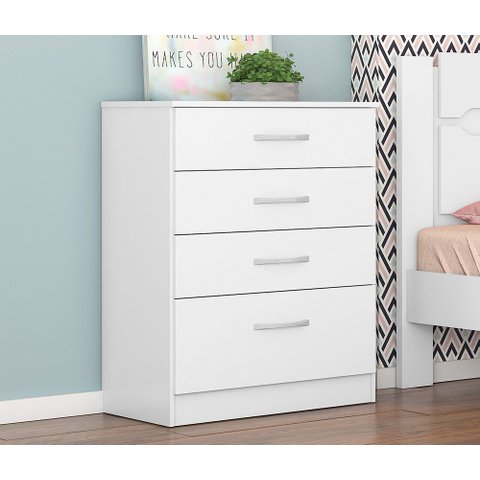 Cômoda 4460 04 Gavetas Astral Branco Demóbile