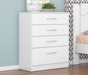 Ver imagem 1 de Cômoda 4460 04 Gavetas Astral Branco Demóbile