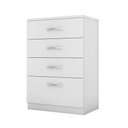 Ver imagem 2 de Cômoda 4460 04 Gavetas Astral Branco Demóbile