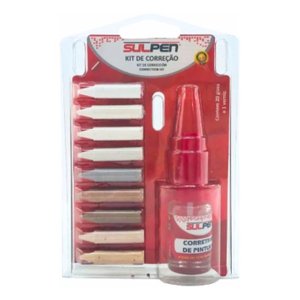 Kit de Giz + Verniz Reparos de Móveis Pisos Laminados Sulpen
