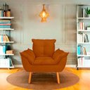 Ver imagem 2 de Kit 2 Poltrona Opala para Sala Confortável e Reforçada Suede