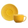 CONJUNTO DE XÍCARA DE CHÁ AGRA MOSTARDA 260ml 6UN PORTO BRASIL - 1