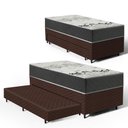 Ver imagem 1 de Cama Box com Colchão de D33 Iso 3000 Gazin + Auxiliar de Espuma Unique Solteiro 88cm