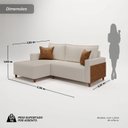 Ver imagem 3 de Sofá Linving com Chaise Confort 238cm 4 Lugares Milão