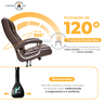 Cadeira de Escritório Presidente Alta Executiva Ergonômica Giratória Molas Ensacadas Pillow Top - 3