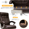 Cadeira de Escritório Presidente Alta Executiva Ergonômica Giratória Molas Ensacadas Pillow Top - 2