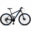 Ver imagem 1 de Bicicleta Aro 29 Cripto 24v Shimano Fr. Hidraulico/trava/k7 - Preto/azul - 17" Preto/azul