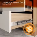 Ver imagem 5 de Cômoda 8 Gavetas 100% MDF Barcelona Bege/Off White/Carvalho