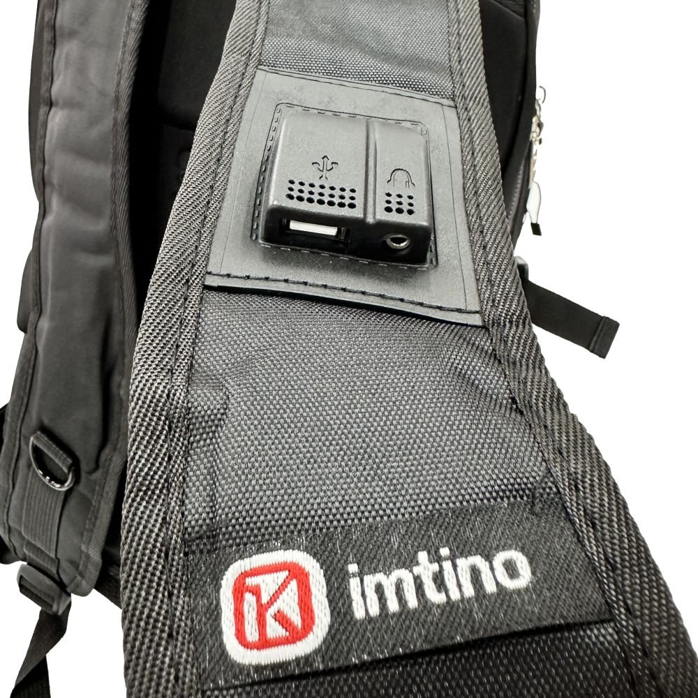 Mochila Casual 18" Notebook Trava Cadeado - Cinza - Kimtino - 6