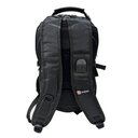 Ver imagem 5 de Mochila Casual 18" Notebook Trava Cadeado - Cinza - Kimtino